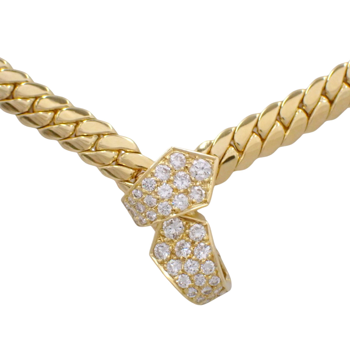 18K 黄金钻石项链(YG)