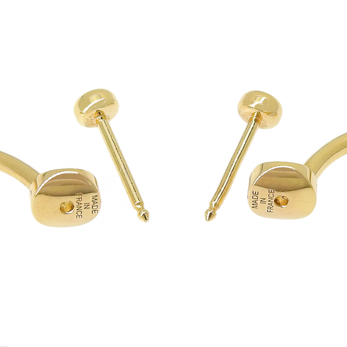 LV Creole Monogram Diamond Earrings, K18 Yellow Gold (YG)