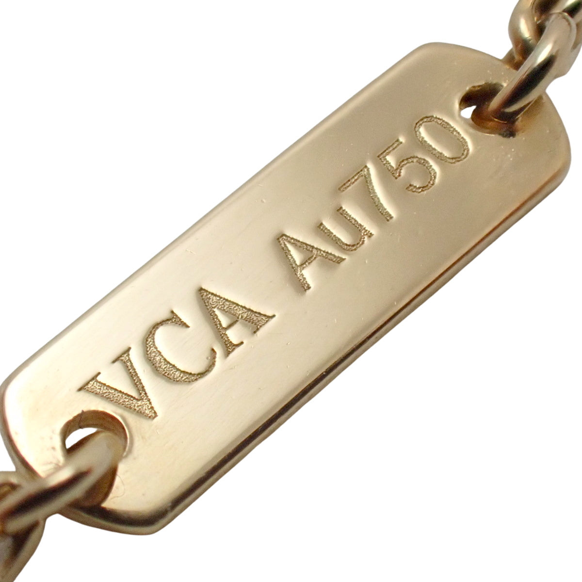 Vintage Alhambra Pendant with Diamond and Sable in 18K Yellow Gold (YG 1PD) 2019 Holiday Limited Edition