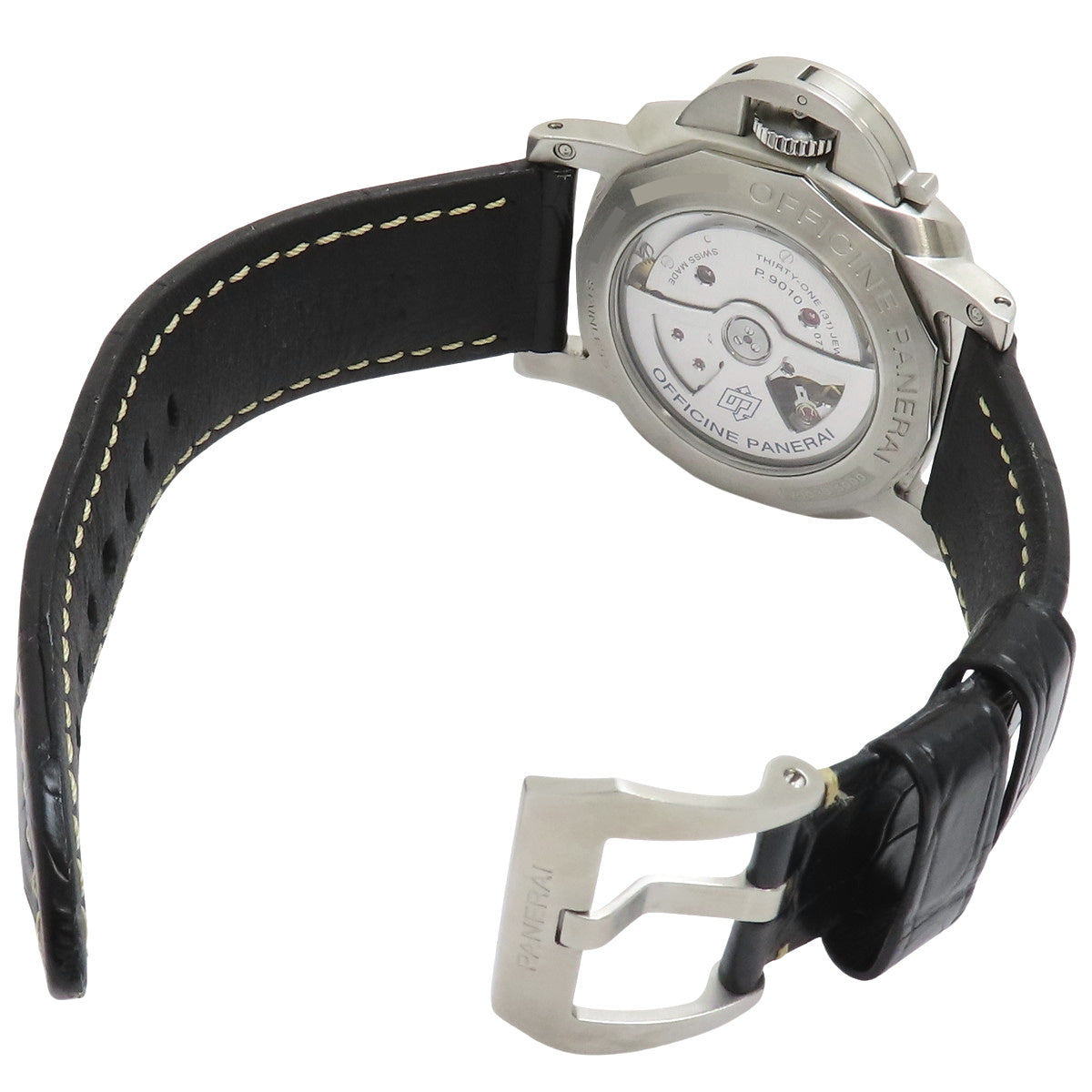 PAM01312 Luminor Marina 不锈钢/鳄鱼皮表带 自动上链 黑色