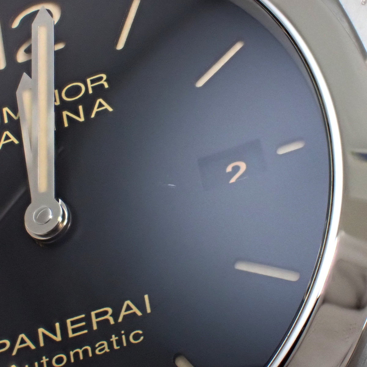 PAM01312 Luminor Marina 不锈钢/鳄鱼皮表带 自动上链 黑色