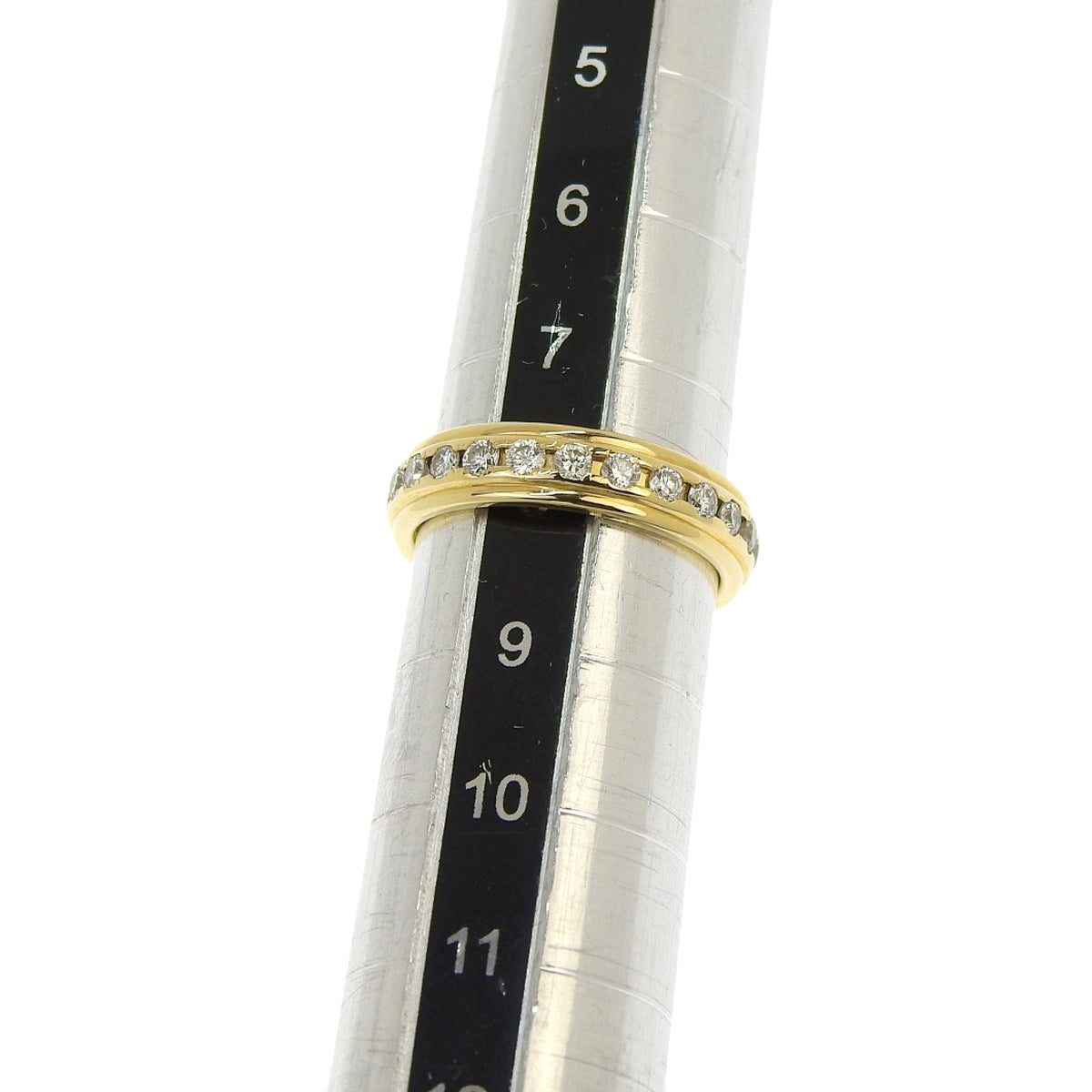 Full eternity diamond ring D0.70 K18 yellow gold YG