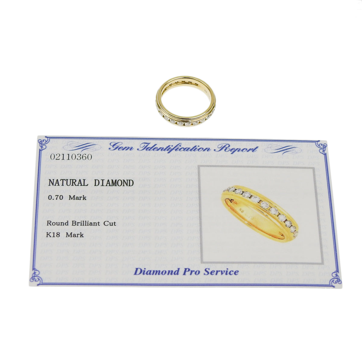 Full eternity diamond ring D0.70 K18 yellow gold YG