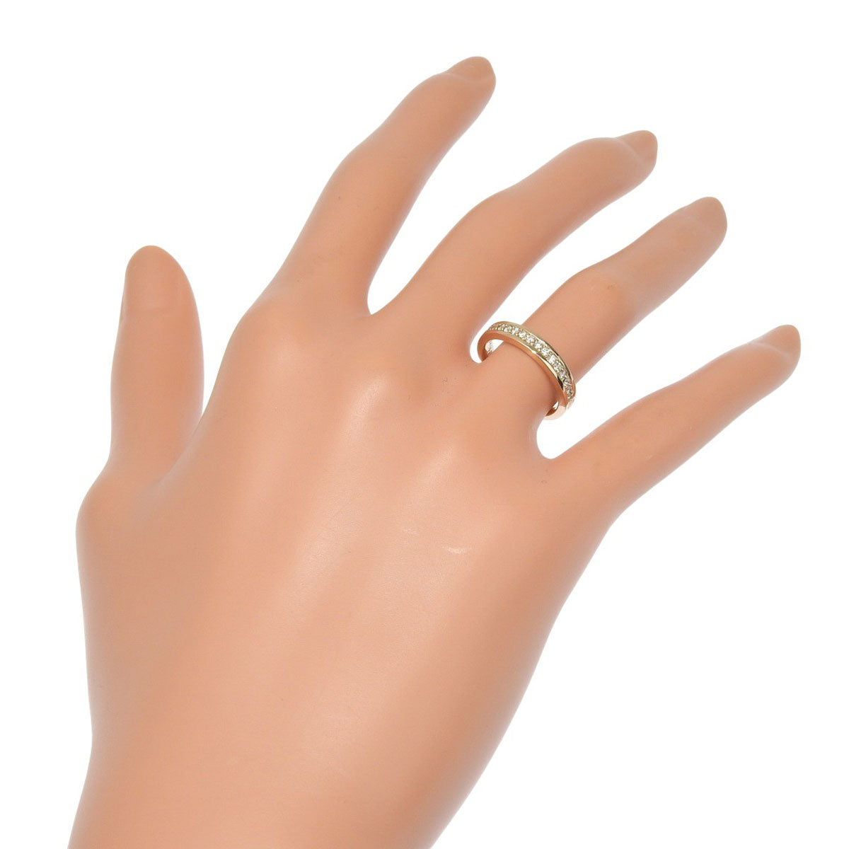 ハーフエタニティ リング D0.17 ピンクゴールド K18PG 3.5g エステール