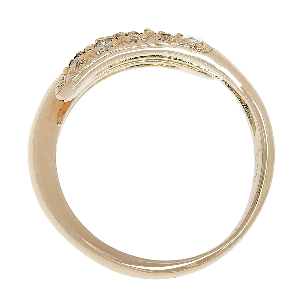 Diamond Ring D0.20 K18 Pink Gold PG