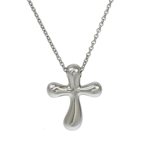 Dots Cross Necklace Diamond Pt950 Platinum 11PD