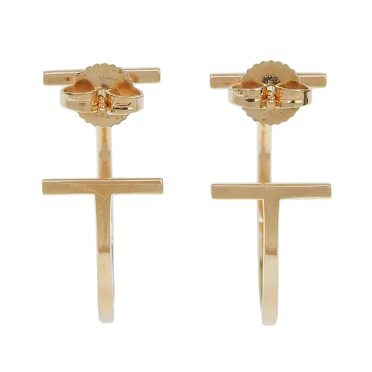 Medium Wire Hoop Earrings in 18K Pink Gold and PG