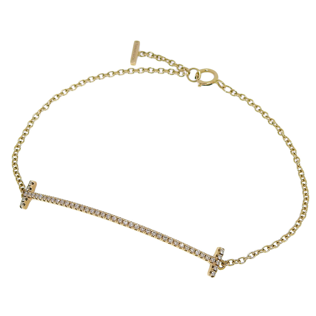 Smile Bracelet, Diamond, 18K Yellow Gold, Medium