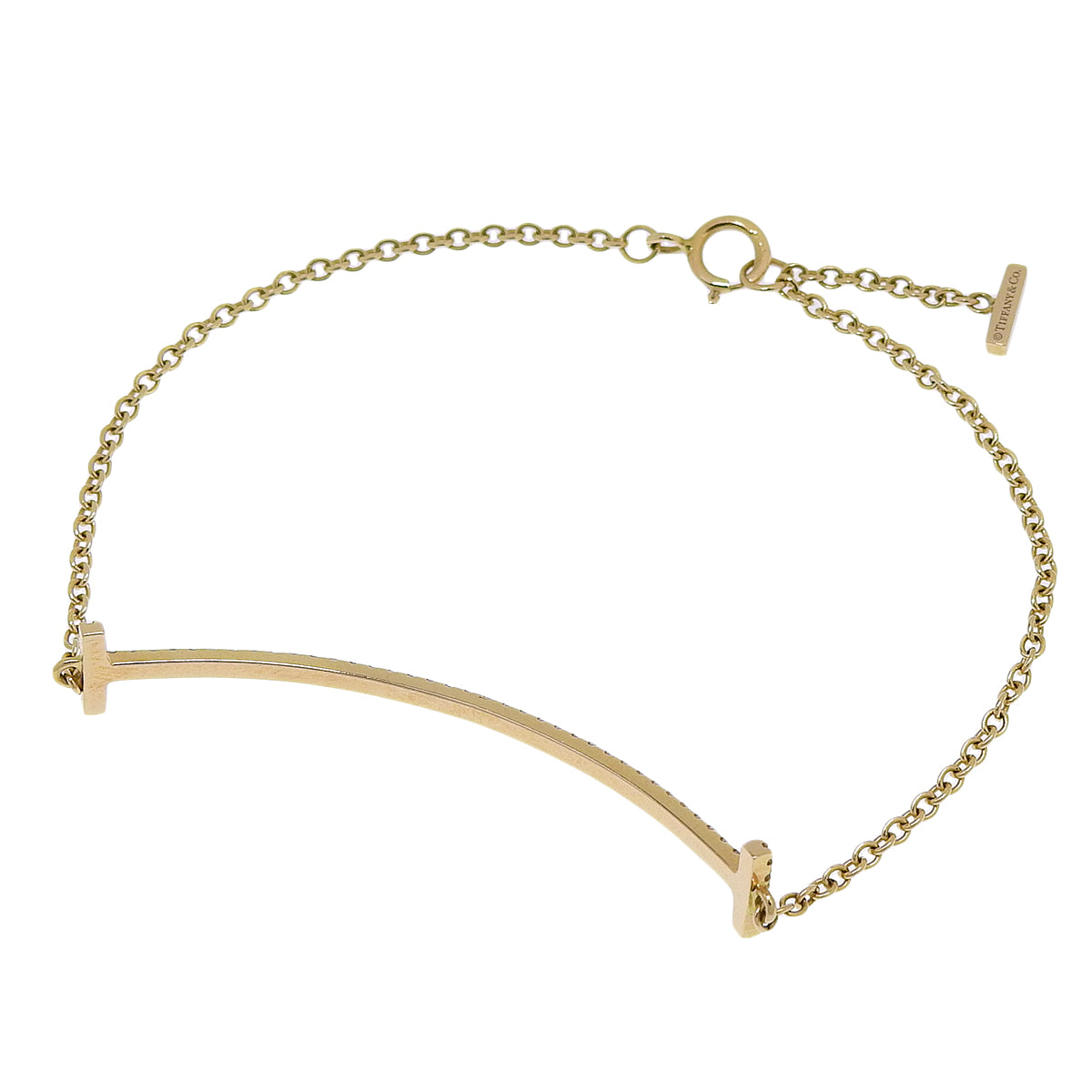 微笑手链,钻石,18K 黄金,中号