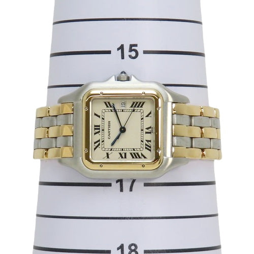 W25027B8 Panthère LM 3-Row YG/SS Quartz White