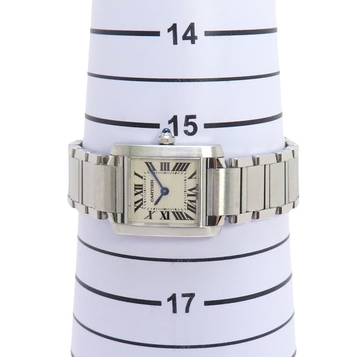 W51008Q3 タンクフランセーズSM ステンレススチール SS クオーツ ホワイト