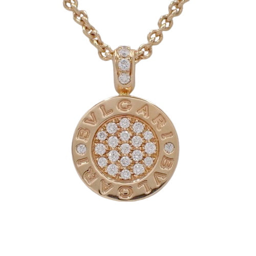 BVLGARI BVLGARI 18K 玫瑰金和 PG 翡翠/钻石项链