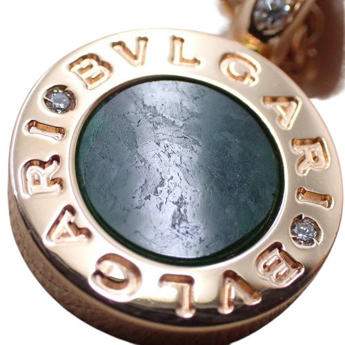 BVLGARI BVLGARI 18K 玫瑰金和 PG 翡翠/钻石项链
