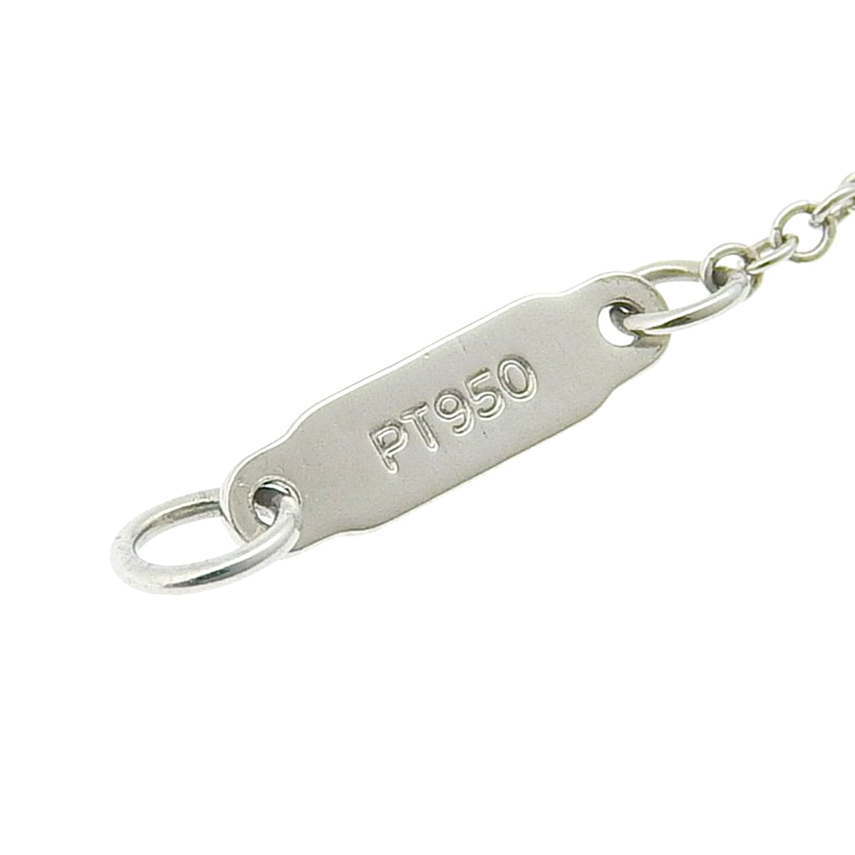 Cobblestone necklace with diamonds in platinum Pt950