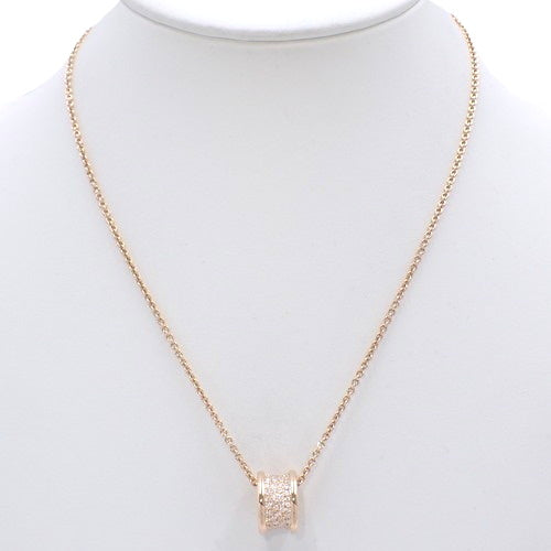 B-zero1 Diamond Necklace in 18K Pink Gold (PG)