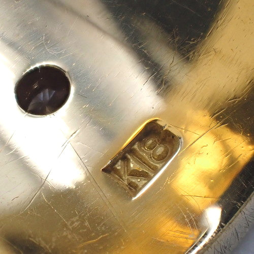 Signet Diamond Ring D0.29 K18 Yellow Gold YG 1PD