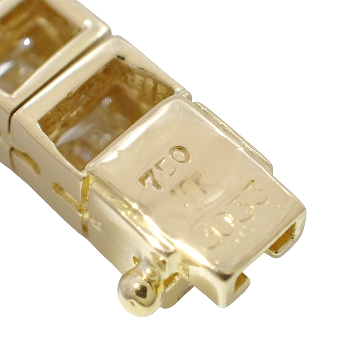 Diamond Tennis Necklace, 3.033 carats, 18K Yellow Gold