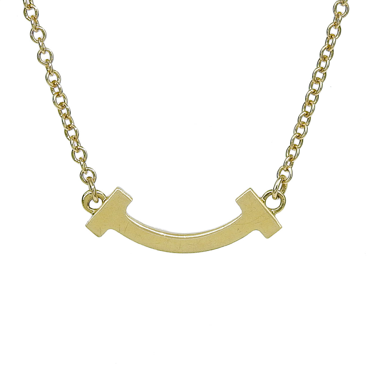 Mini Smile Pendant with Diamond in 18K Yellow Gold (YG)