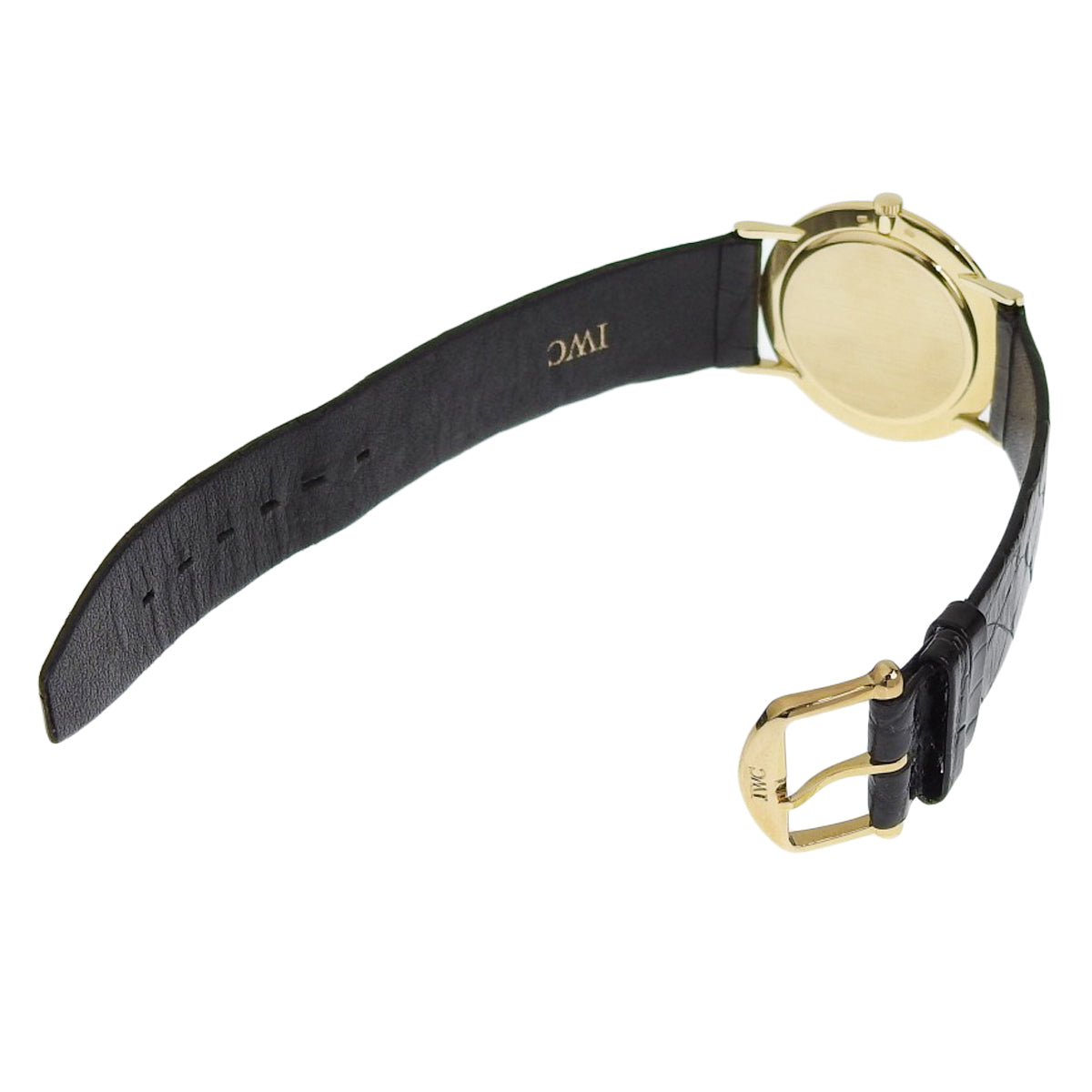 Portofino 2010 YG/皮革 白色手动上链男士腕表