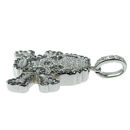 Diamond Skull Top D0.62 K18 White Gold WG Skull
