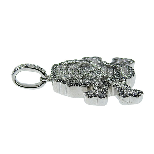 Diamond Skull Top D0.62 K18 White Gold WG Skull