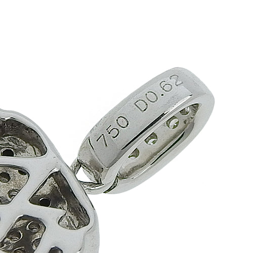 ダイヤモンド ドクロ トップ D0.62 K18 ホワイトゴールド WG スカル