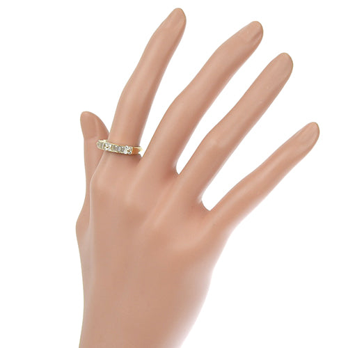 Flower Motif Diamond Ring D0.68 K18 Yellow Gold YG