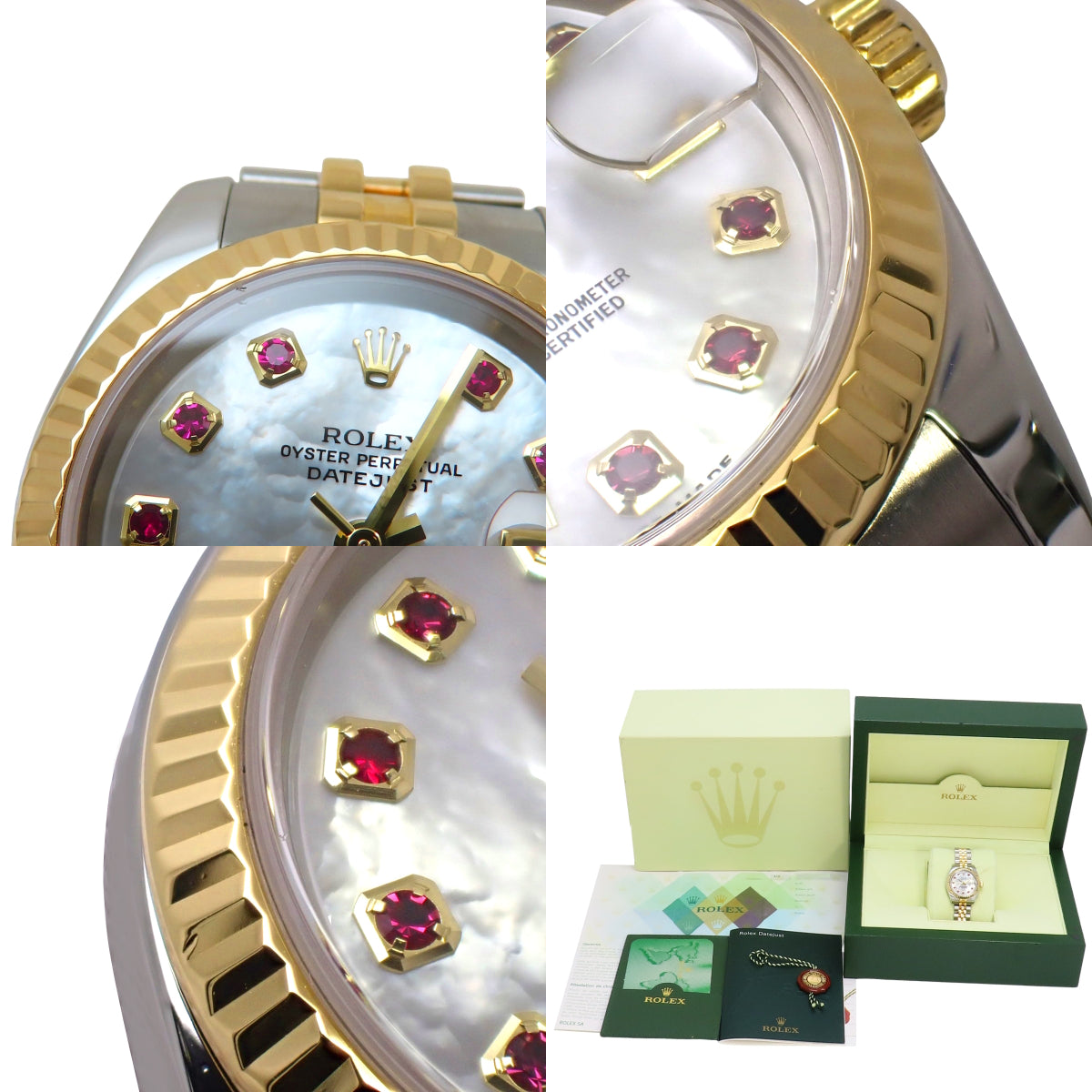 179173NGR 日志型腕表 YG/SS D字头 自动上链 白色