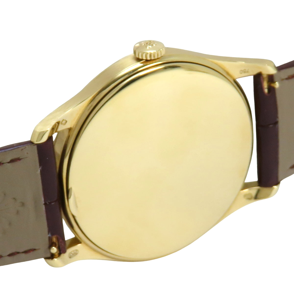 5196J-001 卡拉特拉瓦系列,黄金/皮革,黄金表壳,手动上链,象牙色表盘