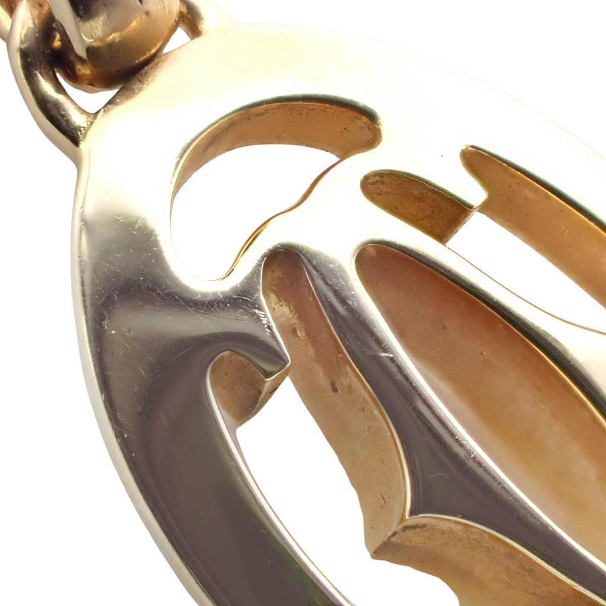 ロゴ ドゥーブル C ダイヤモンド ネックレス ダイヤモンド K18 ピンクゴールド PG ペンダント ジュエリー