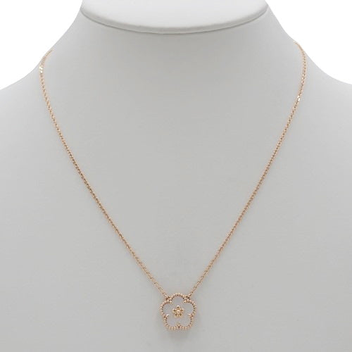 Lucky Spring Pendant Plum Blossom Mother of Pearl 18K Pink Gold PG