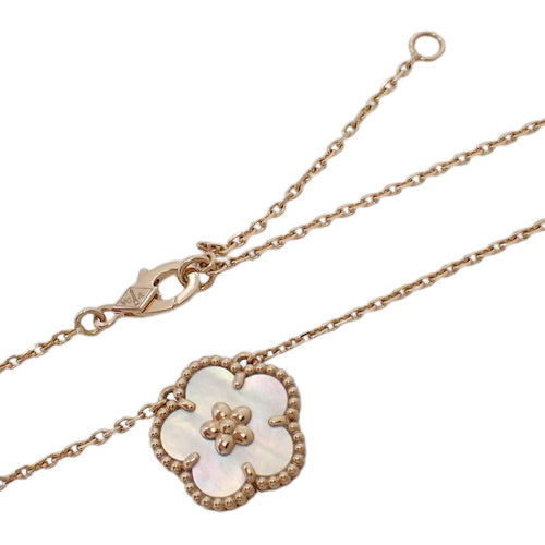 Lucky Spring Pendant Plum Blossom Mother of Pearl 18K Pink Gold PG