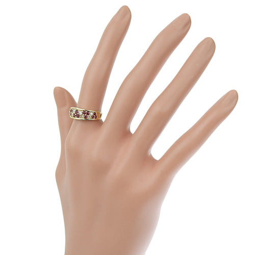 Ruby and Diamond Ring R0.67/D0.27 K18 Yellow Gold YG