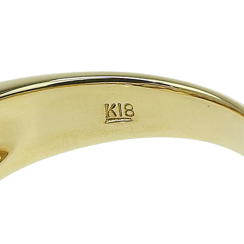 红宝石和钻石戒指 R0.67/D0.27 K18 黄金 YG