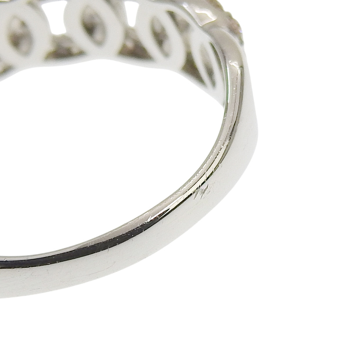 ダイヤモンド チェーン リング D0.48 プラチナ Pt950 3.7g