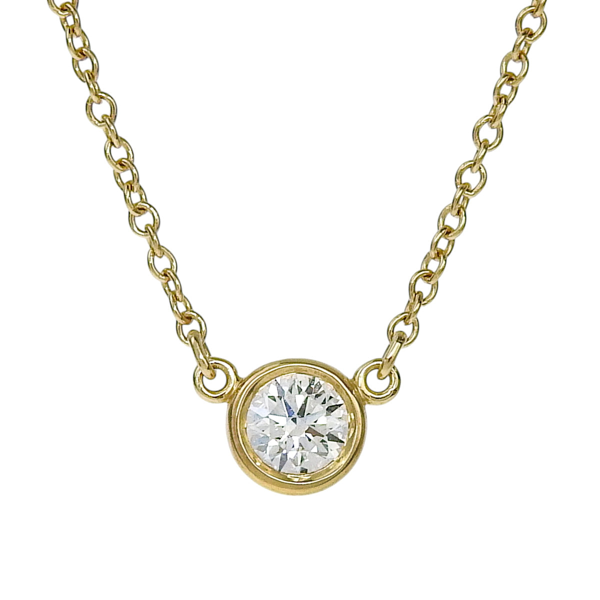 Vayyard Single Diamond Pendant, Diamond D0.19, K18 Yellow Gold YG