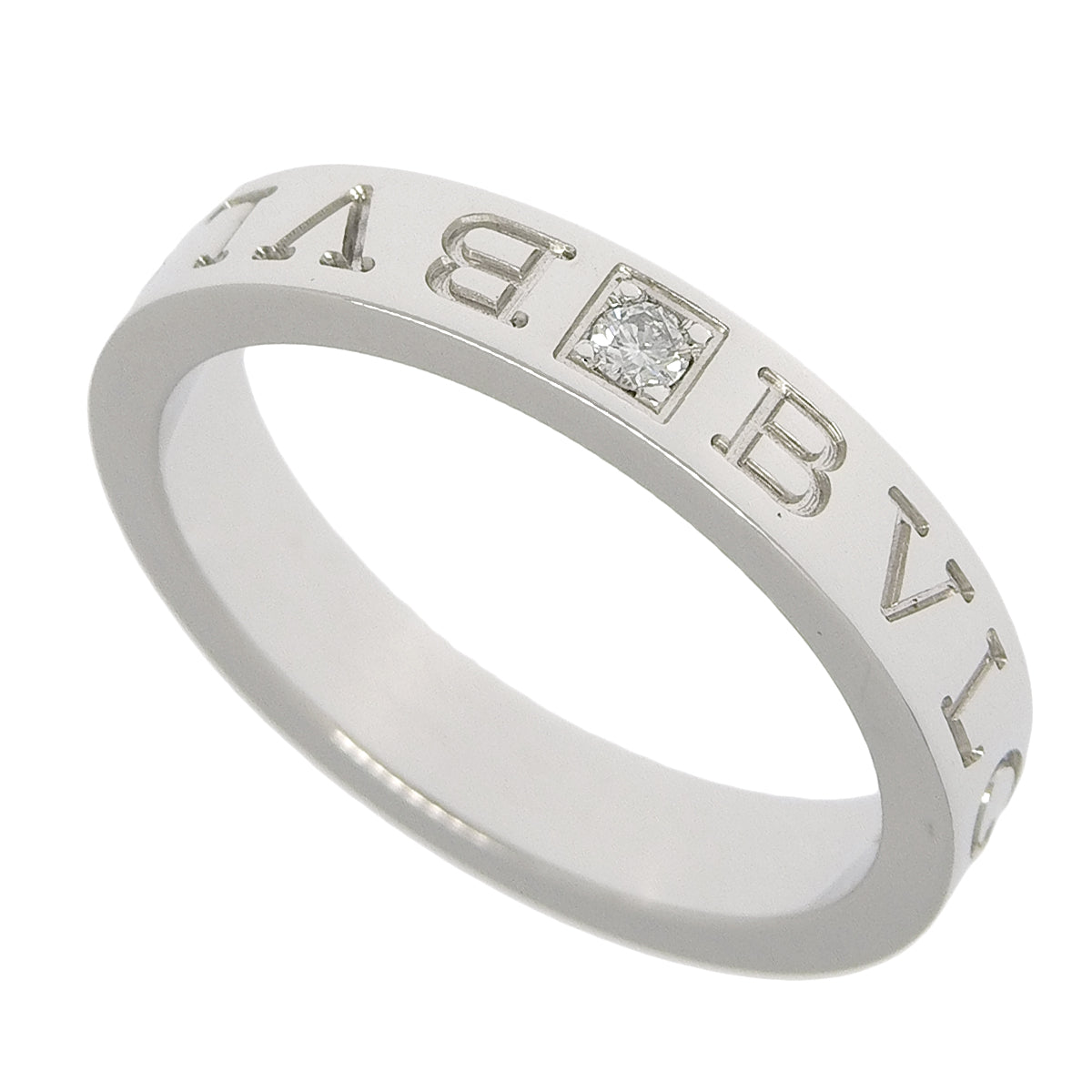 Bvlgari Bvlgari Diamond Ring, Diamond, 18K White Gold (WG)
