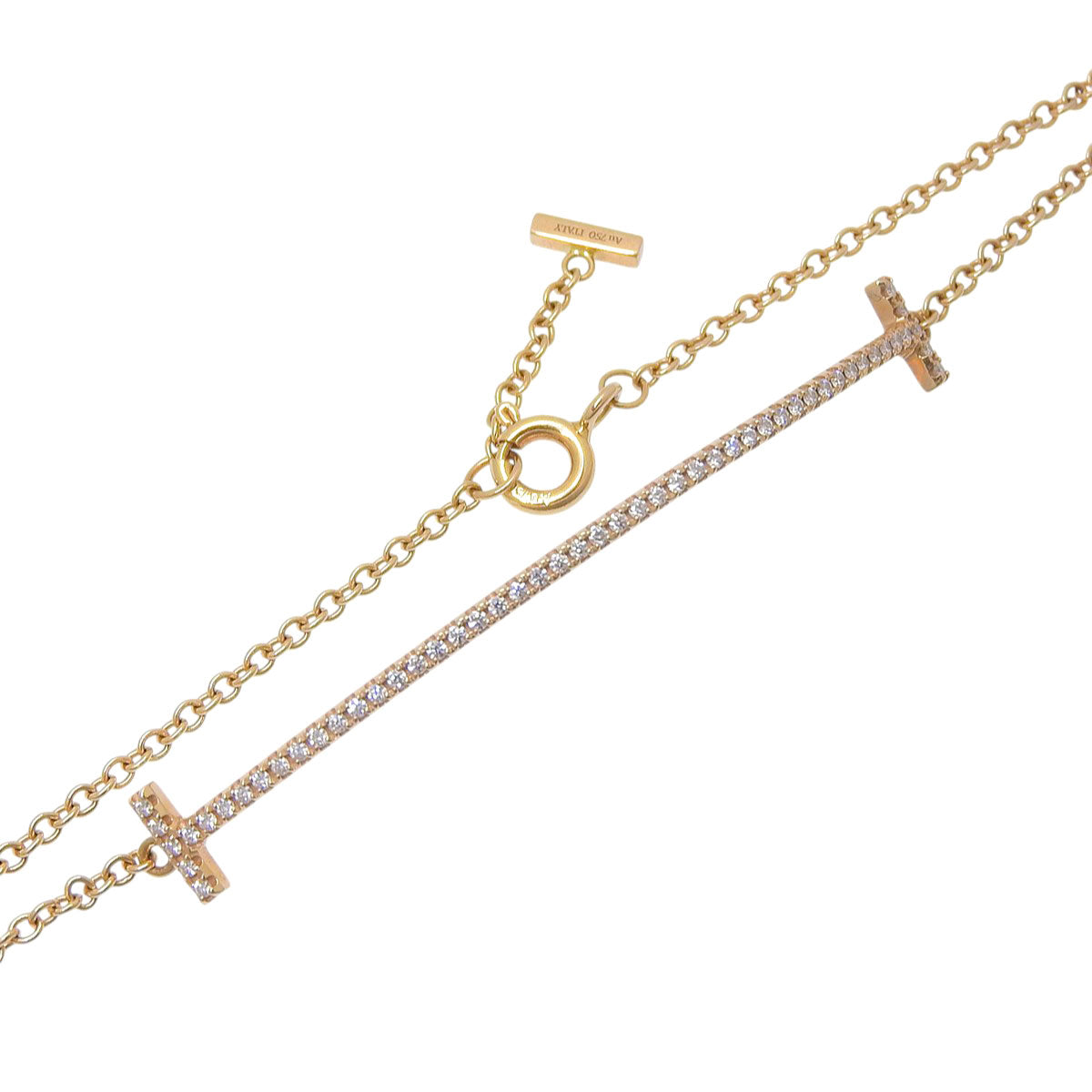 Smile Bracelet, Small Diamond, 18K Pink Gold, PG