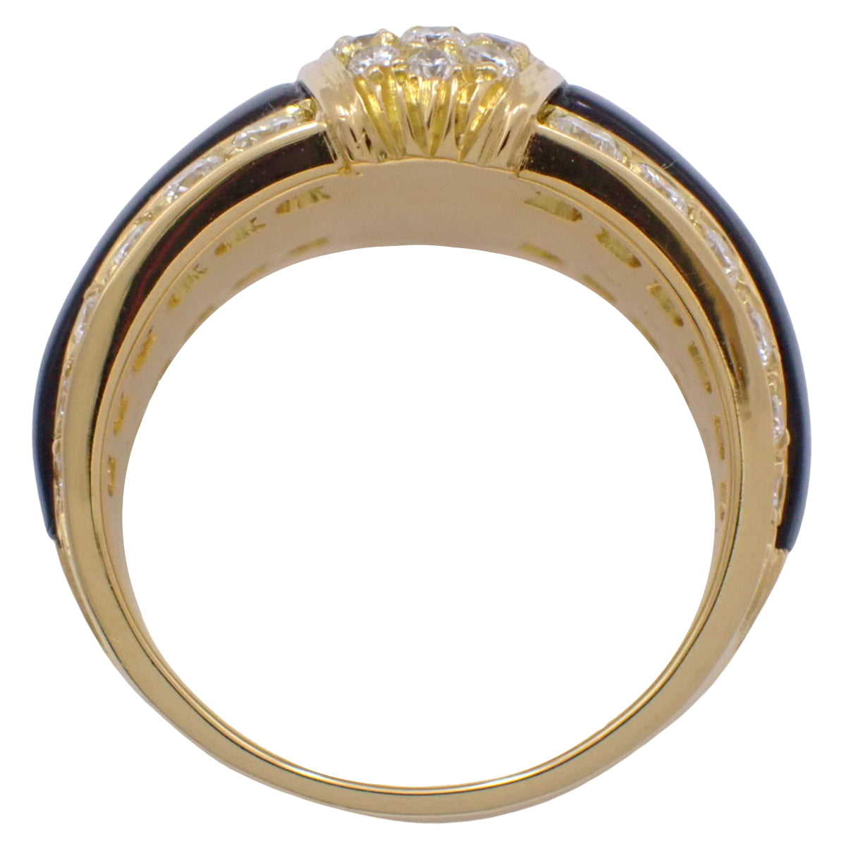 Maureen 戒指 钻石/缟玛瑙 18K 黄金 YG