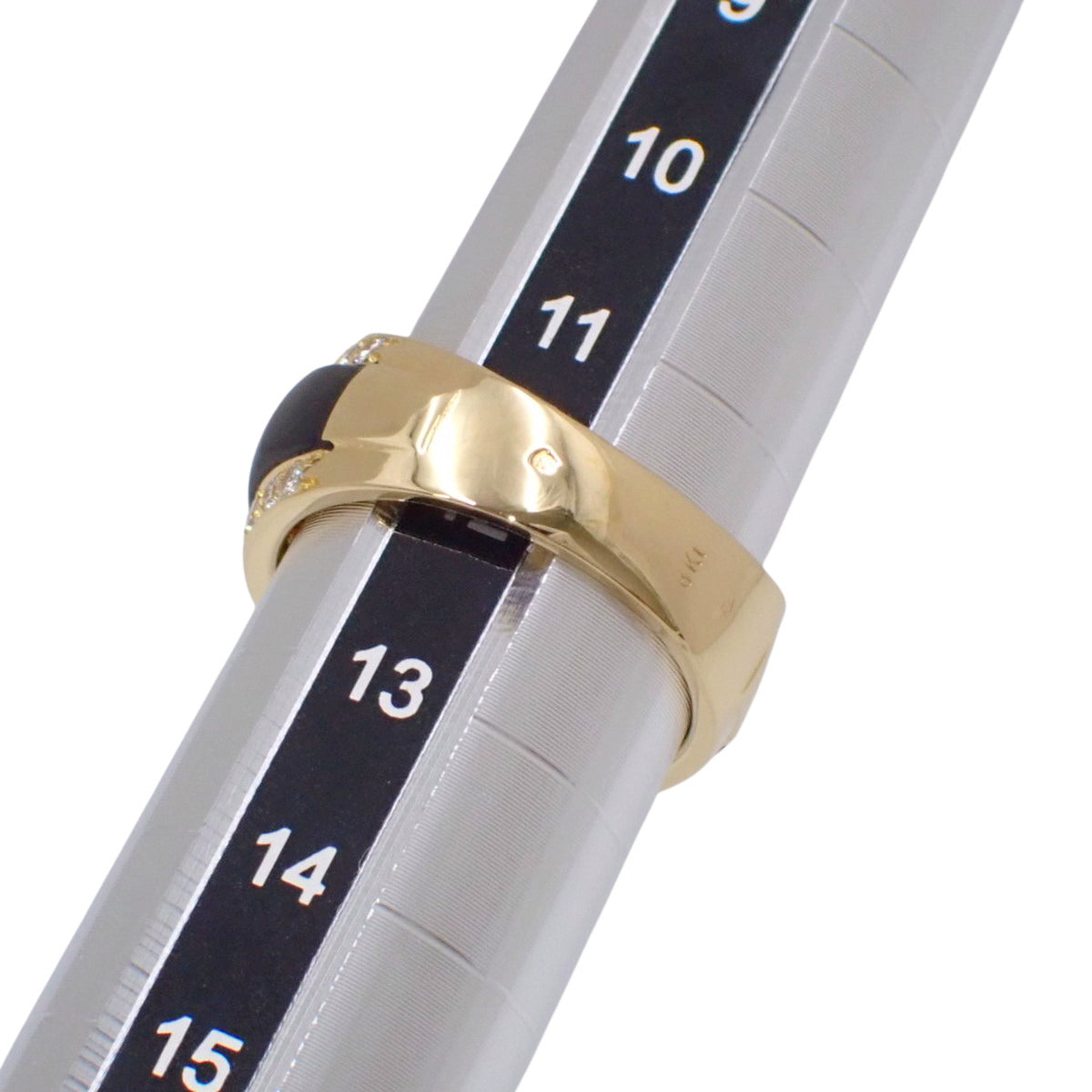 モーリーン リング ダイヤモンド/オニキス K18 イエローゴールド YG