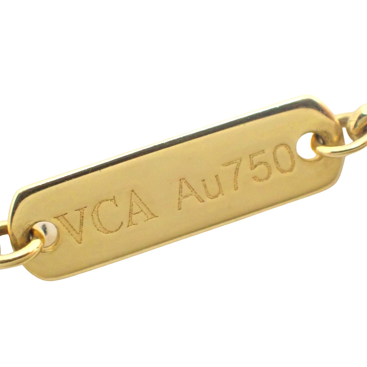 マジックアルハンブラ ロングネックレス 1モチーフ マラカイト K18 イエローゴールド YG