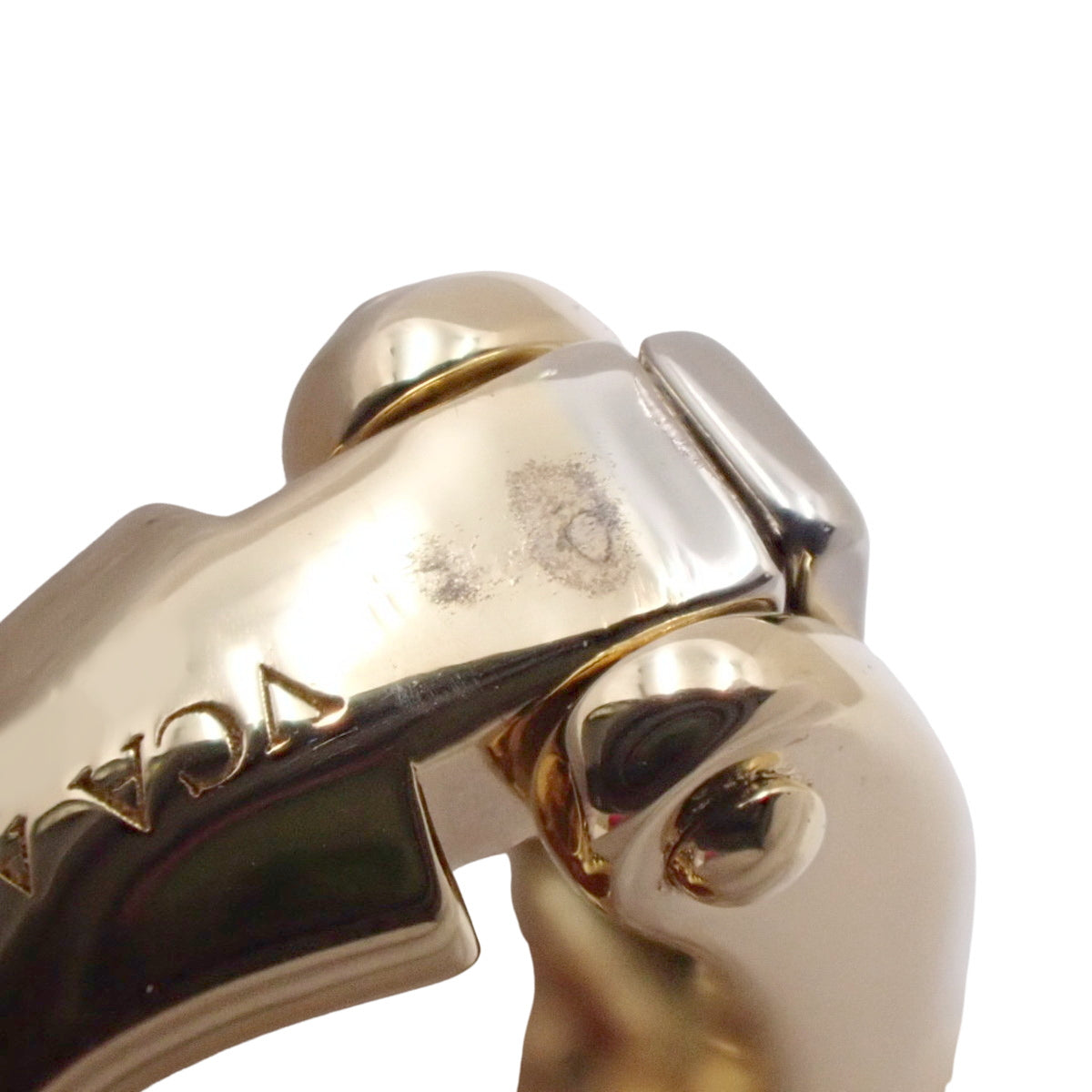 ヴィンテージ アルハンブラ ピアス カーネリアン K18 イエローゴールド YG アクセサリー ジュエリー 花モチーフ