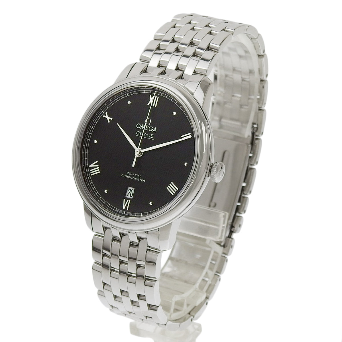 De Ville 424.10.40.20.01.002 SS Black Automatic Men's Watch