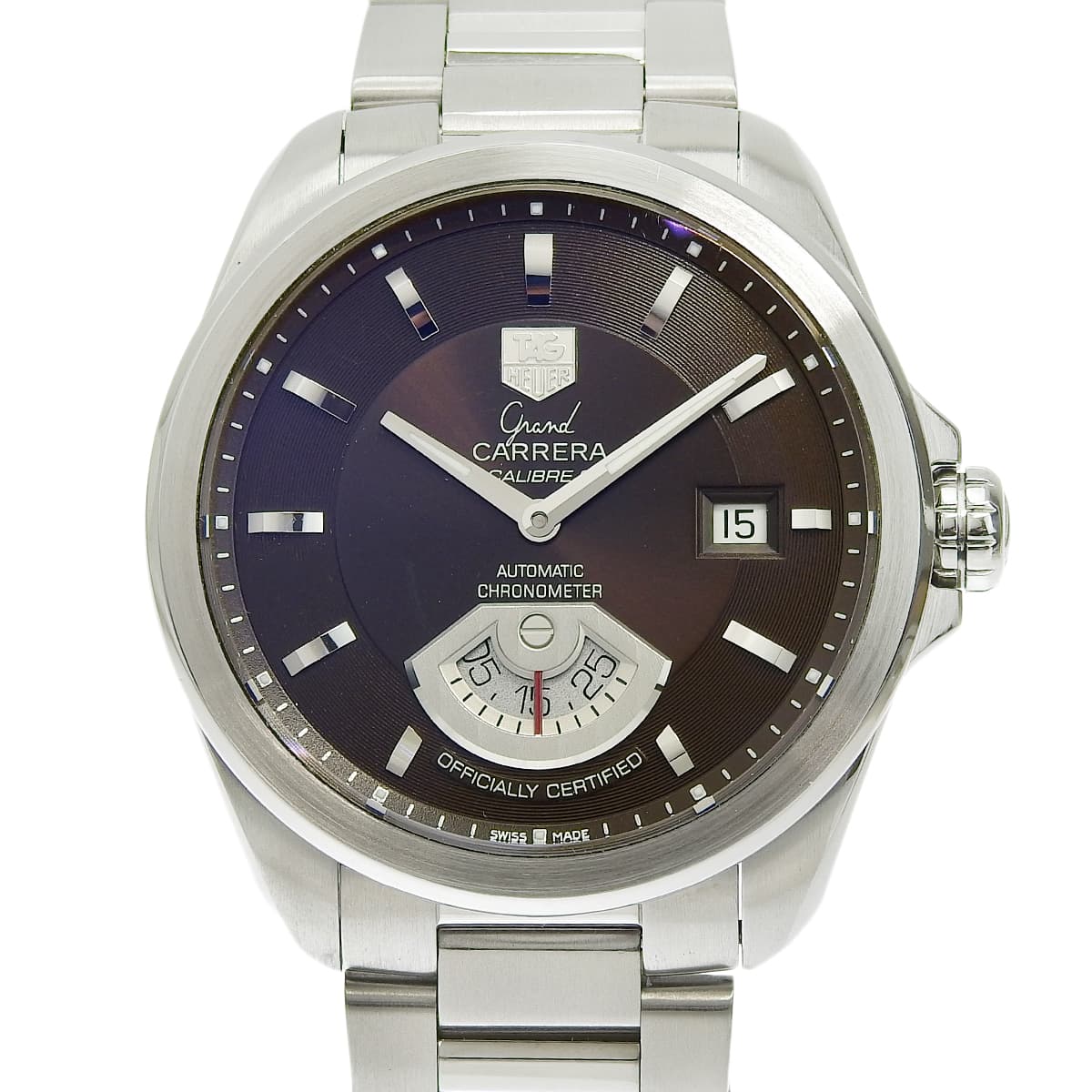 WAV511C Grand Carrera Calibre 6 SS 自动上链 棕色