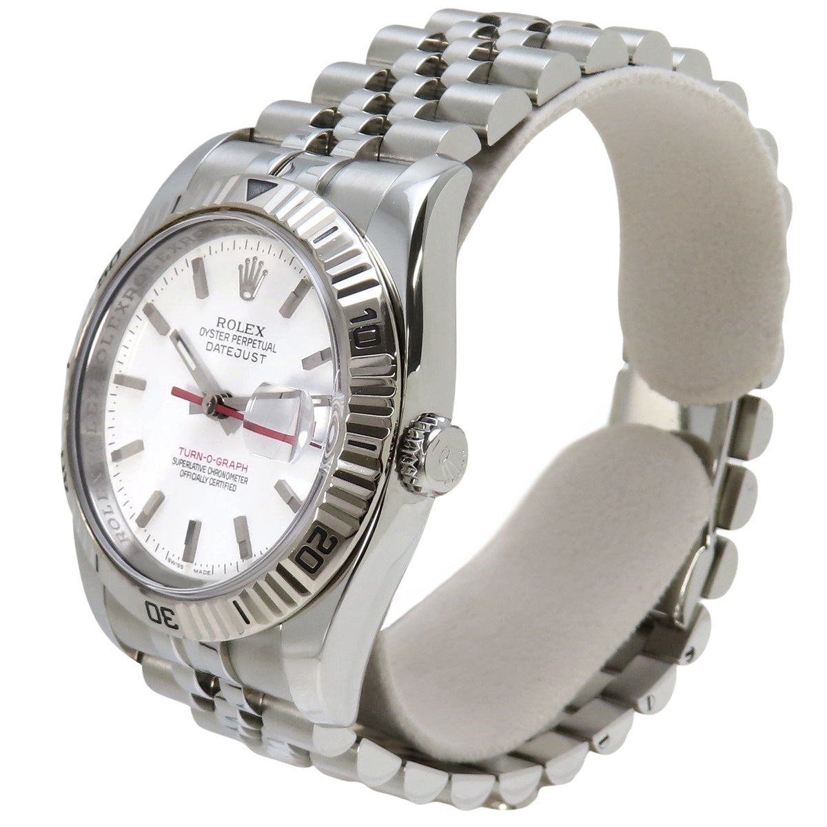 116264 Datejust Turnograph WG/SS, Serial Number D, Automatic, White Dial