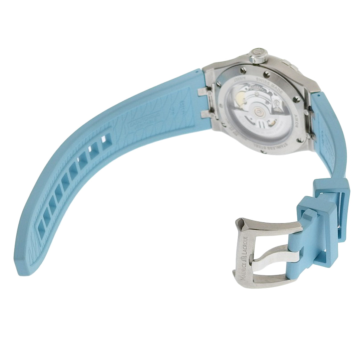 Aikon 自动机械夏季版腕表,全球限量 888 枚,型号 AI6007-SS00F-431-C,不锈钢/橡胶表带,绿松石色表盘,巴黎钉纹装饰,自动机械,男士腕表