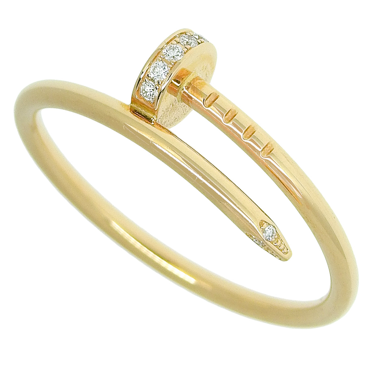 Juste un Clou 戒指,小号款式,钻石,18K 玫瑰金,PG