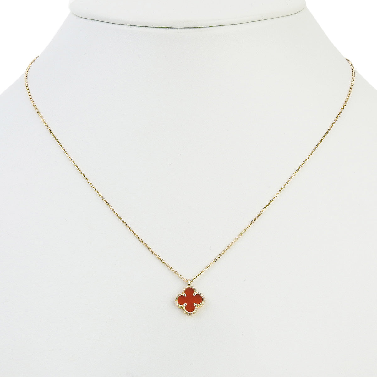 スウィート アルハンブラ ペンダント カーネリアン K18 ピンクゴールド PG