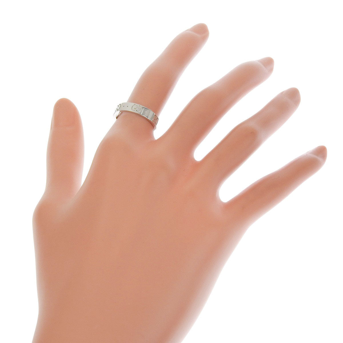 アイコン スリムリング ホワイトゴールド K18WG 3.6g