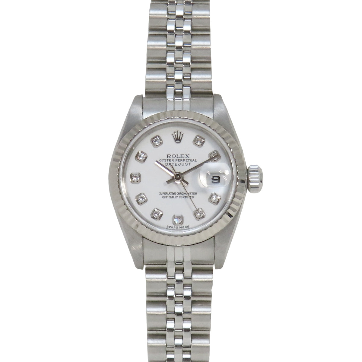Datejust 79174G 白金/精钢 Y 字编号 白色 10 钻自动上链女士腕表
